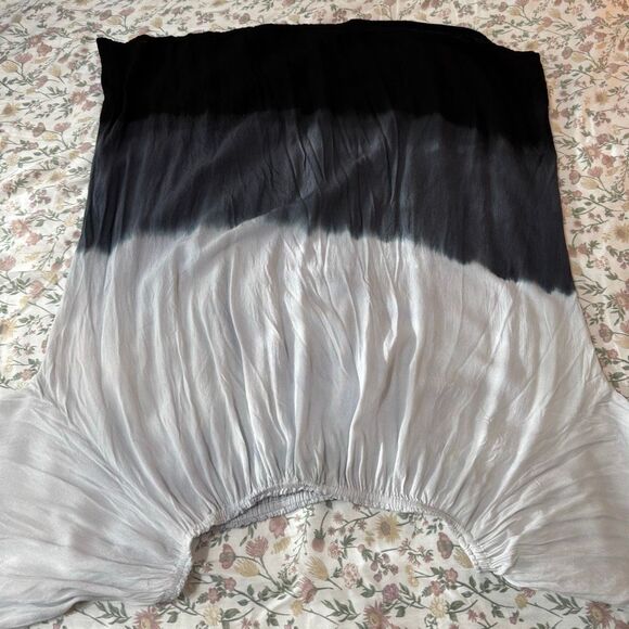 Belize Monochrome Dip Dye Rayon Off Shoulder Tunic Top XL - Picture 5 of 6